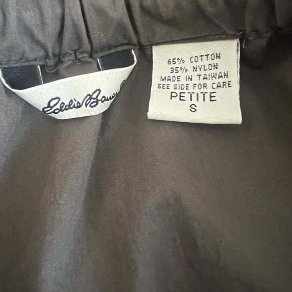 Eddie Bauer Small Petite Green Midi Utility Skirt Elastic Waist Outdoor - Picture 8 of 9